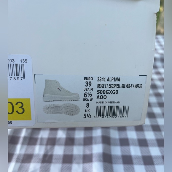 SUPERGA✨NIB✨Chunky Platform Canvas Combat Boots/Hi-Top Sneakers, US W8, M6.5 - Picture 10 of 16